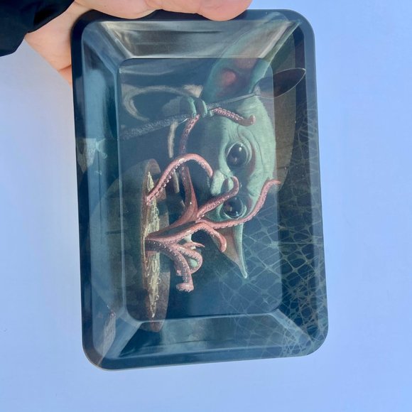 MINI TRAY Vintage Style Metal Small Tray / baby Yoda - Picture 5 of 6